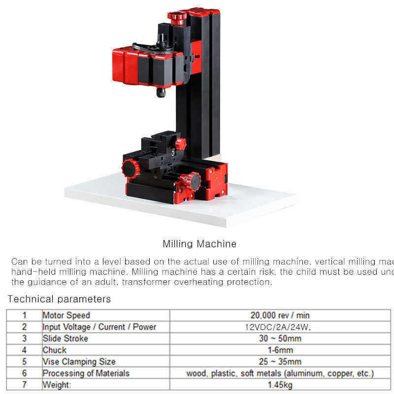 Raitooltrade-8-In-1-Mini-Multipurpose-Machine-DIY-Woodwork-Model-Making-Tool-Lathe-Milling-MachineKi-1248207