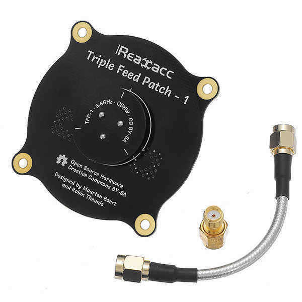 Realacc-Triple-Feed-Patch-1-58GHz-94dBi-Directional-Circular-Polarized-FPV-Pagoda-Antenna-1195261