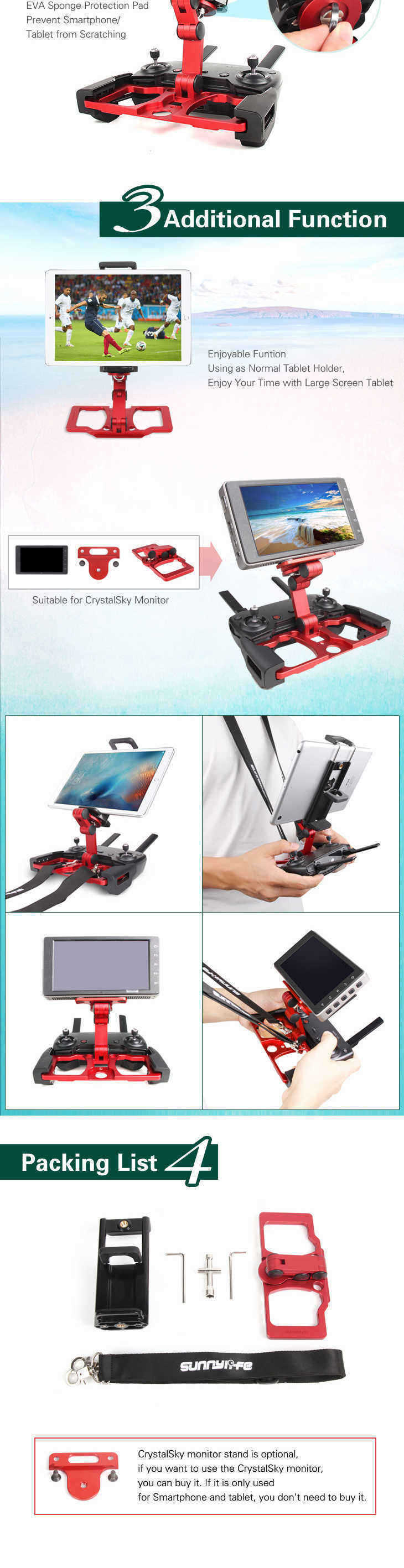 Remote-Control-Phone-Tablet-Holder-Bracket-for-DJI-MAVIC-PROAIRMavic-2SPARK-CrystalSky-Monitor-1349141