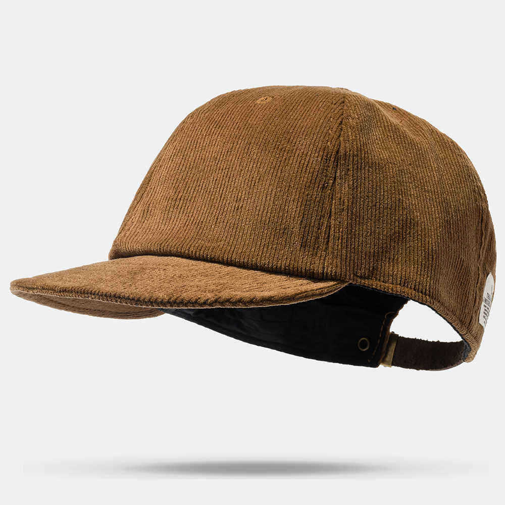 Retro-Corduroy-Short-Brim-Cap-Cowboy-Wild-Street-Small-Baseball-Cap-1562785