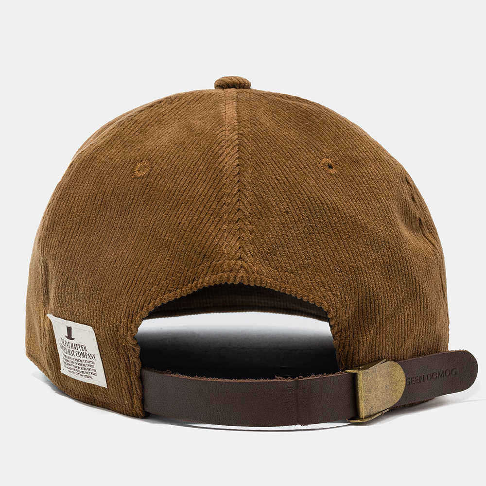 Retro-Corduroy-Short-Brim-Cap-Cowboy-Wild-Street-Small-Baseball-Cap-1562785