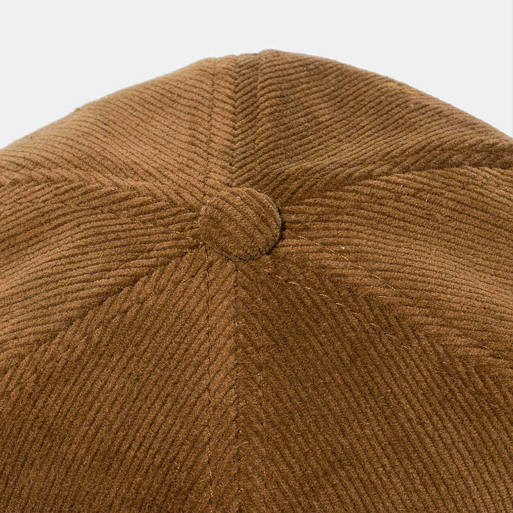 Retro-Corduroy-Short-Brim-Cap-Cowboy-Wild-Street-Small-Baseball-Cap-1562785