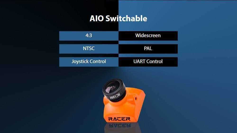 RunCam-Racer-2-Super-WDR-CMOS-700TVL-18mm21mm-FPV-Camera-6ms-Low-Latency-Joystick-or-UART-Control-1392749