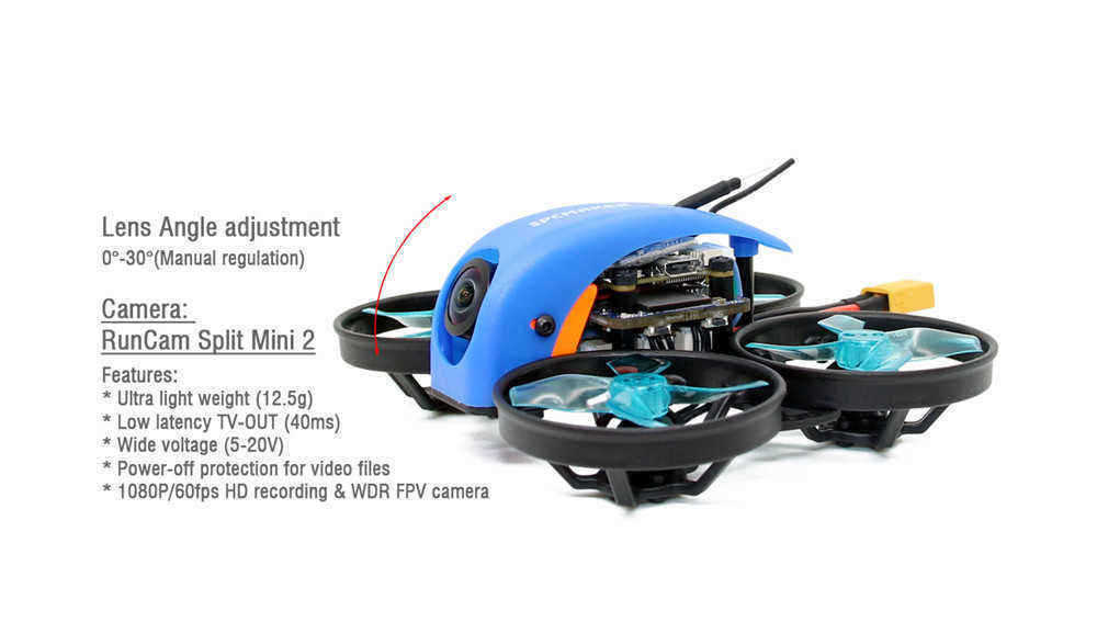 SPC-Maker-Mini-Whale-HD-78mm-Micro-F4-Cinewhoop-FPV-Racing-Drone-PNP-BNF-w-25100mW-VTX-Runcam-Split--1439455