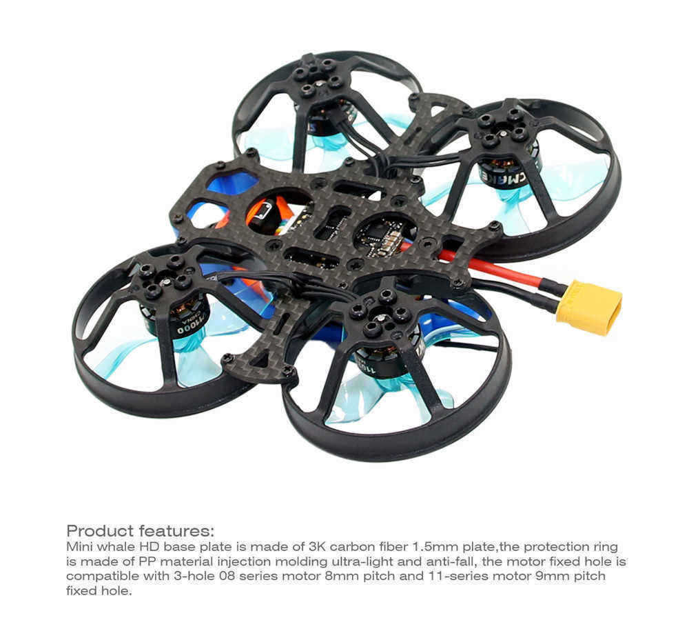 SPC-Maker-Mini-Whale-HD-78mm-Micro-F4-Cinewhoop-FPV-Racing-Drone-PNP-BNF-w-25100mW-VTX-Runcam-Split--1439455