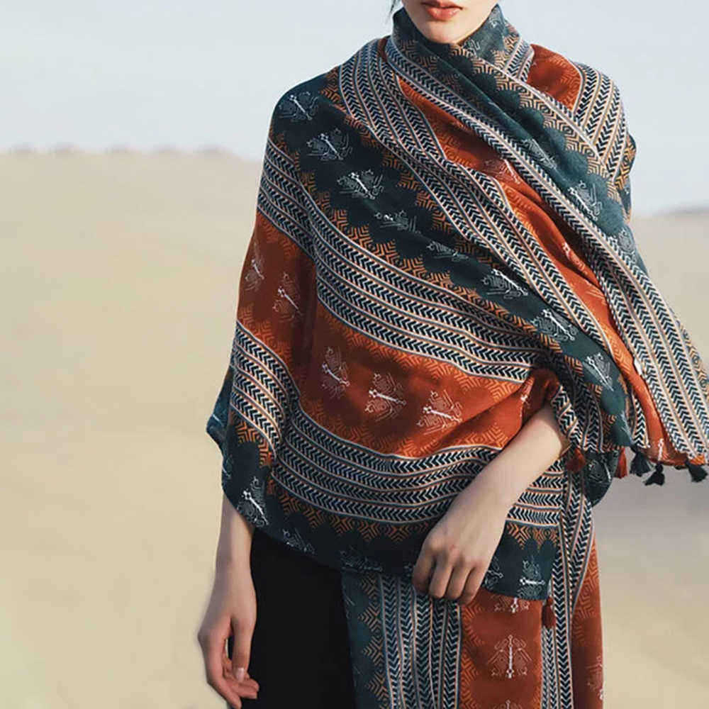 Scarf-Geometric-Print-Cotton-And-Linen-Scarf-Seaside-Travel-Sunscreen-1574827