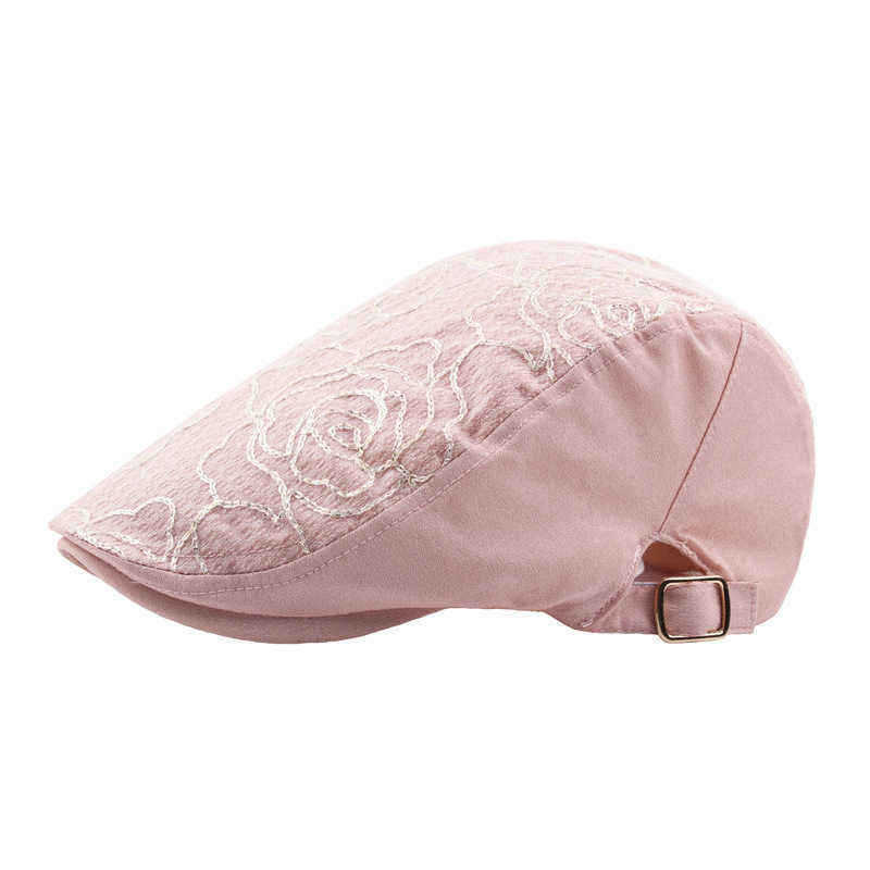 Summer-Womens-Embroidered-Printting-Beret-Caps-Adjustable-Ivy-Gatsby-Visor-Hat-1297878