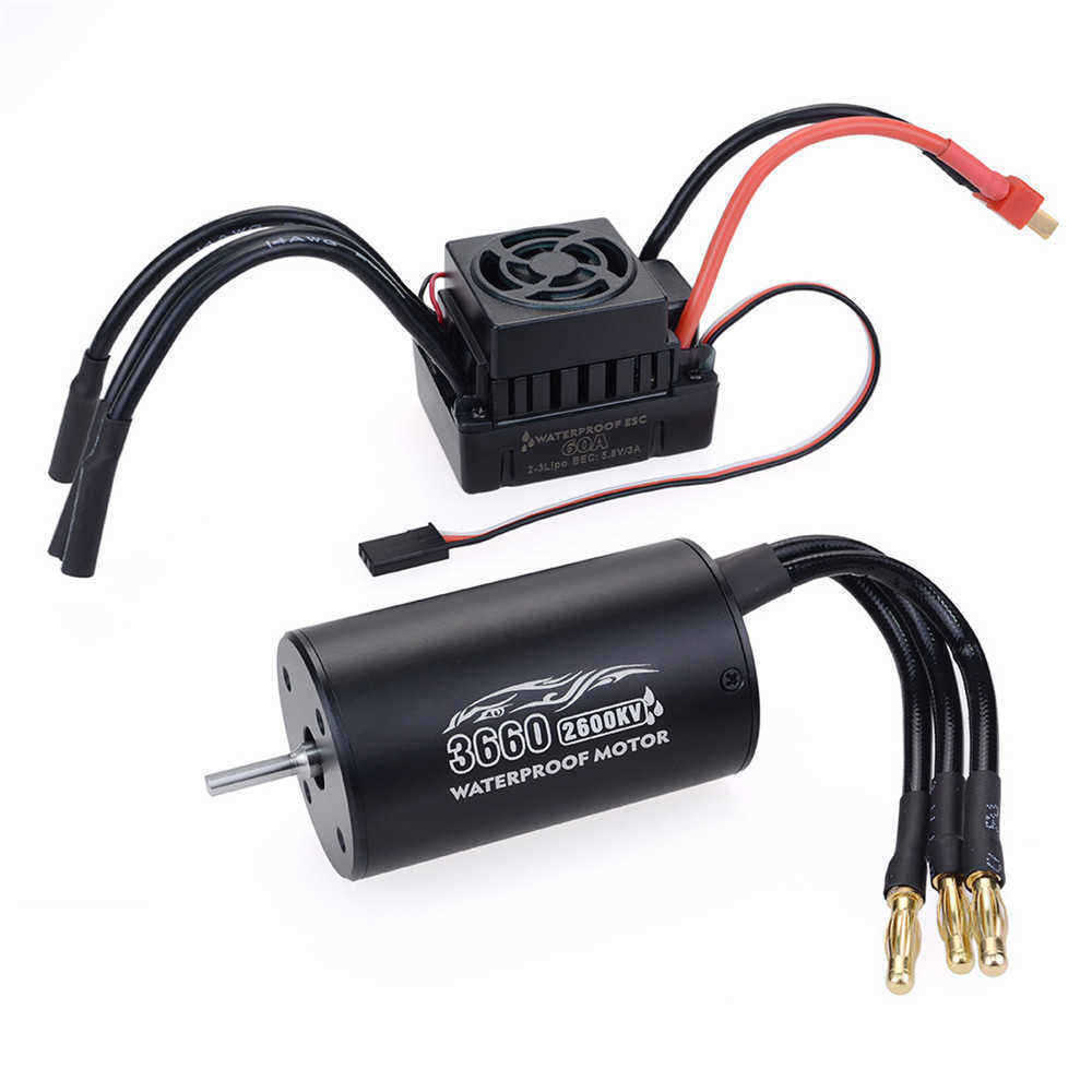 Surpass-Hobby-3660-Waterproof-4Pole3175mm-Unsensed-Brushless-RC-Car-Motor60A-ESC-For-1810-Vehicle-Mo-1549759