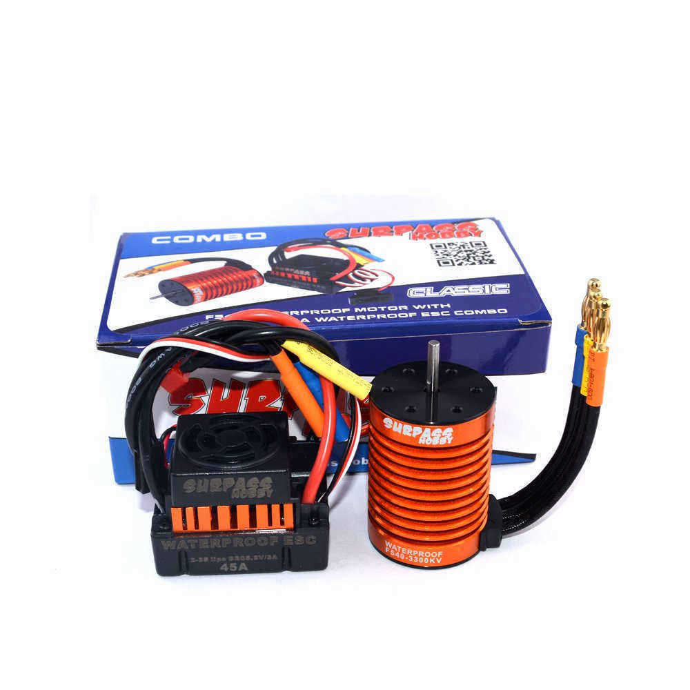 Surpass-Hobby-Waterproof-F540-3300KV-Brushless-Rc-Car-Motor-45A-ESC-Combo-Set-For-110-Rc-Car-1299399