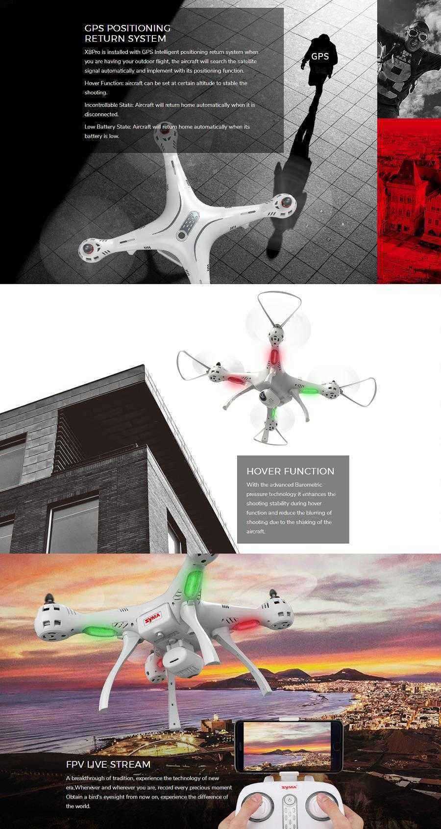 Syma-X8PRO-GPS-With-720P-WIFI-FPV-Camera-Altitude-Hold-RC-Drone-Quadcopter-1212230