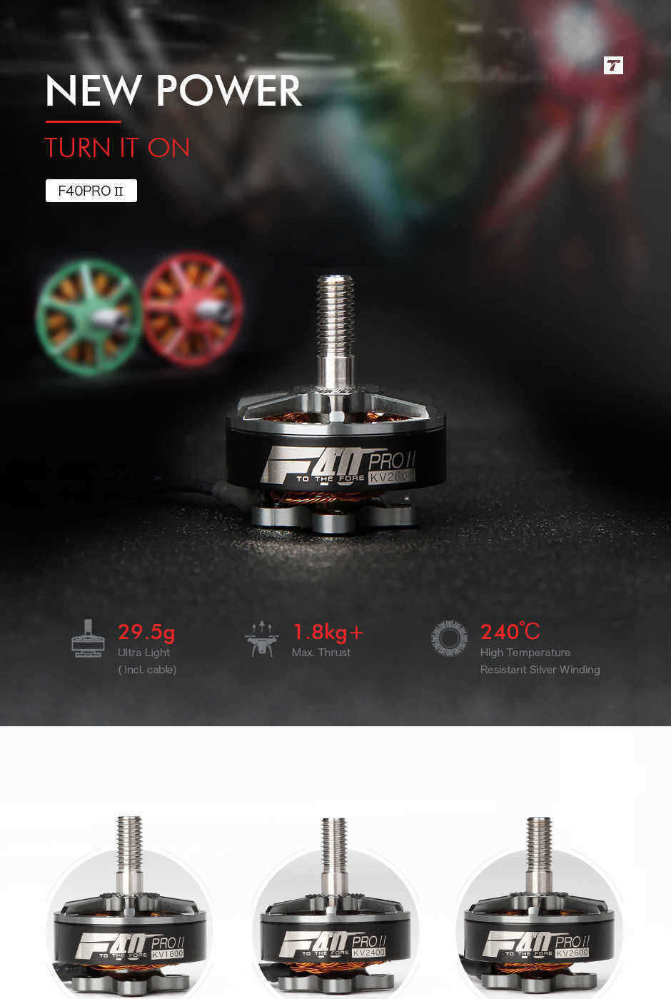 T-motor-F40-PRO-II-2306-1600KV-2400KV-2600KV-3-4S-Brushless-Motor-for-RC-Multirotor-FPV-Racing-Drone-1234520