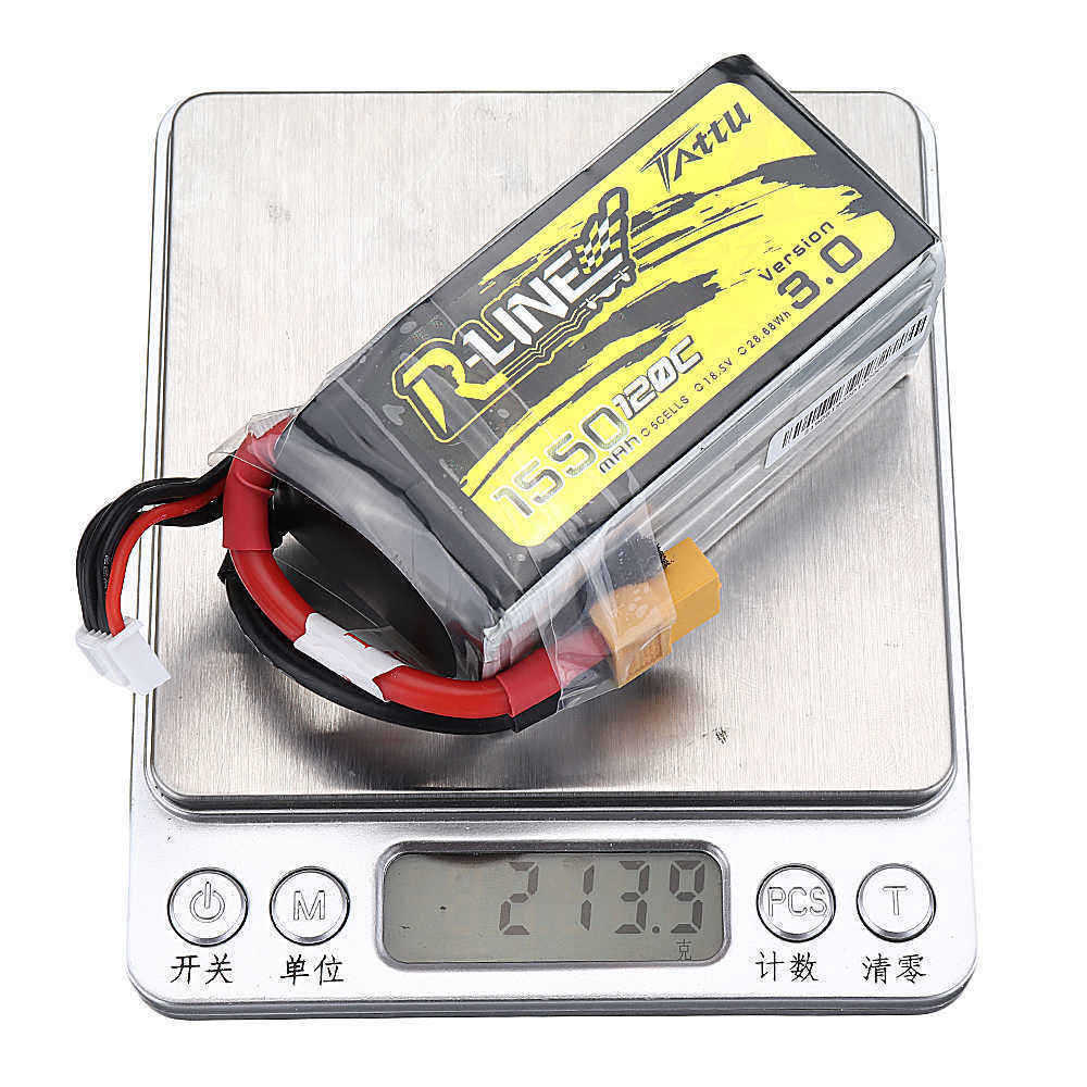 TATTU-R-Line-V30-185V-1550mAh-120C-5S-Lipo-Battery-XT60-Plug-for-Eachine-Wizard-TS215-Drone-1542093