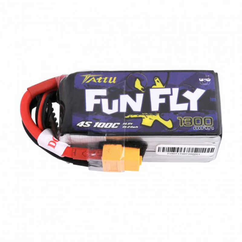 Tattu-Funfly-1300mAh-148V-100C-4S1P-Lipo-Battery-with-XT60-Plug-for-RC-Drone-FPV-Racing-1390296