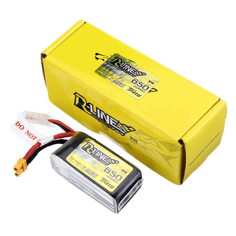 Tattu-R-Line-V10-148V-650mAh-95C-4S-Lipo-Battery-XT30-Plug-for-RC-FPV-Quadcopter-1536333