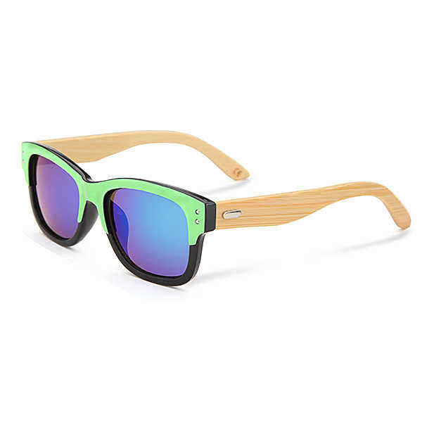 UV400-Unisex-Bamboo-Legs-Rivet-Sunglasses-Mirror-Color-Frame-Wooden-Eyewear-Glasses-991979