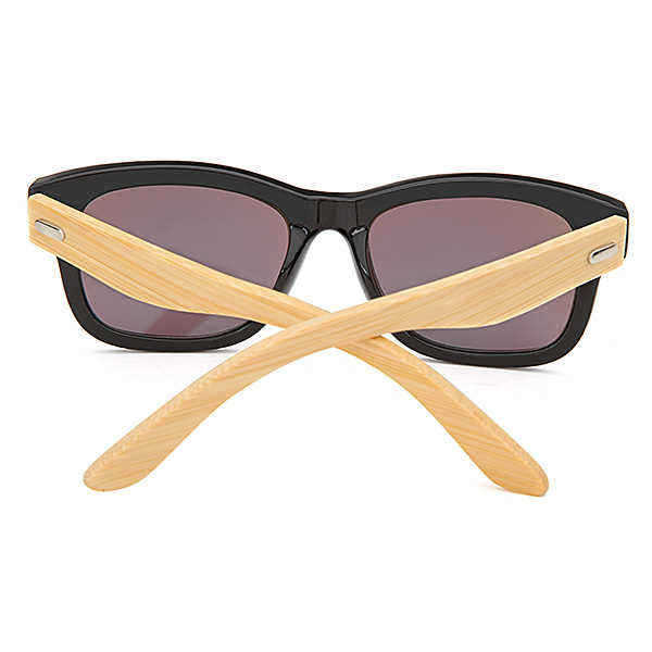 UV400-Unisex-Bamboo-Legs-Rivet-Sunglasses-Mirror-Color-Frame-Wooden-Eyewear-Glasses-991979