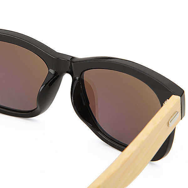 UV400-Unisex-Bamboo-Legs-Rivet-Sunglasses-Mirror-Color-Frame-Wooden-Eyewear-Glasses-991979