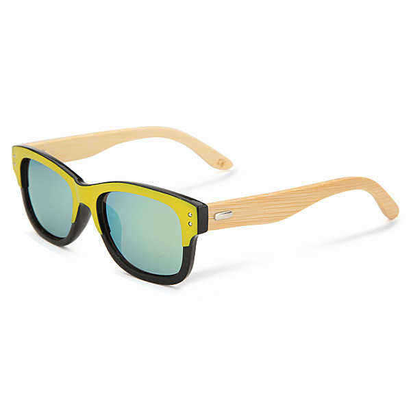 UV400-Unisex-Bamboo-Legs-Rivet-Sunglasses-Mirror-Color-Frame-Wooden-Eyewear-Glasses-991979