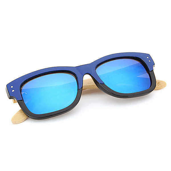 UV400-Unisex-Bamboo-Legs-Rivet-Sunglasses-Mirror-Color-Frame-Wooden-Eyewear-Glasses-991979