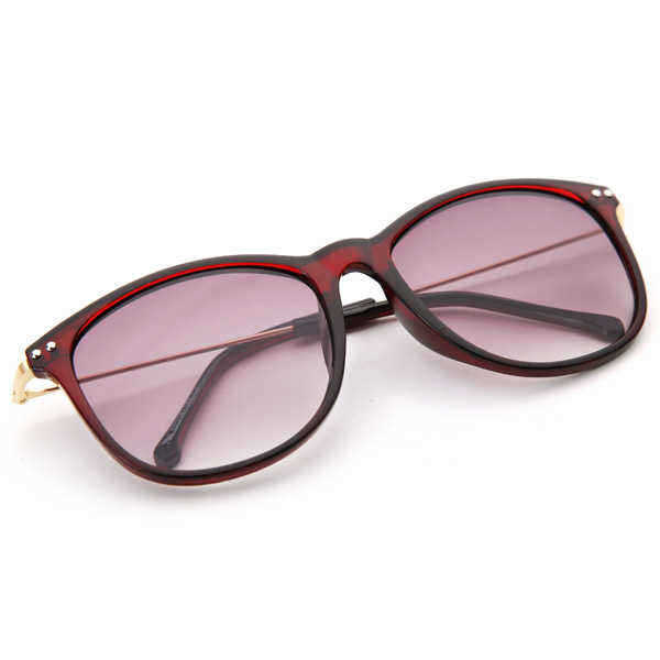 UV400-Women-Sunglasses-Slim-Leg-Metal-Full-Frame-Square-Rivet-Glasses-989493