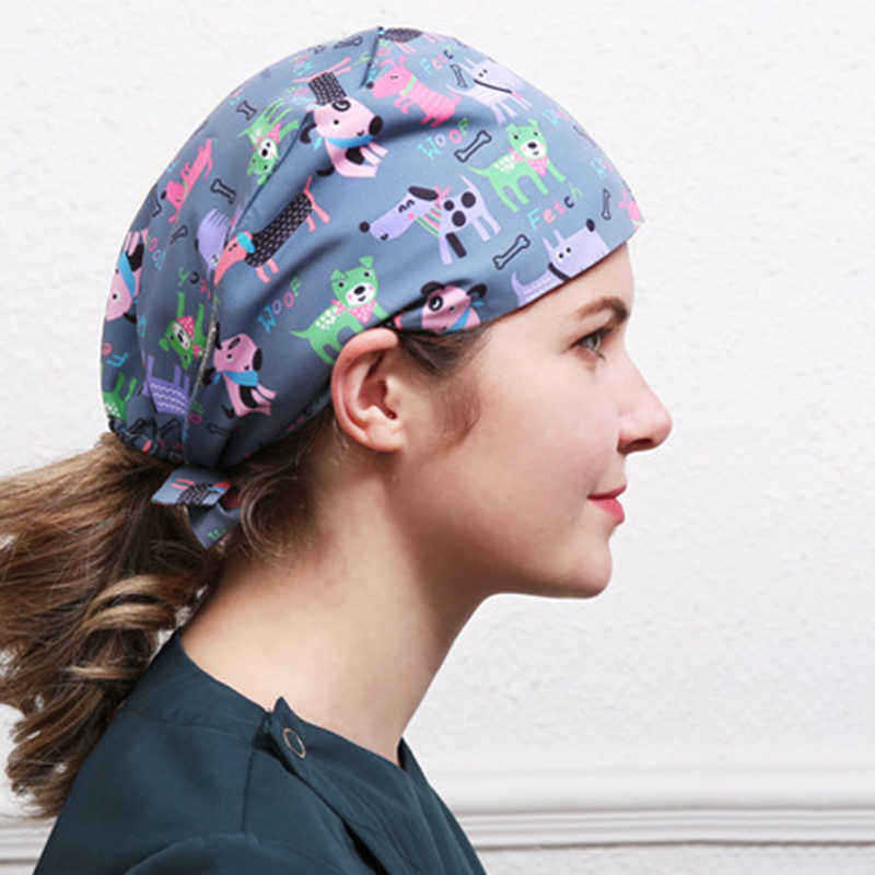 Unisex-Adjustable-Strap-Animal-Print-Surgical-Cap-Doctor-Nurse-Operating-Beanie-Hat-Work-Cap-1387604