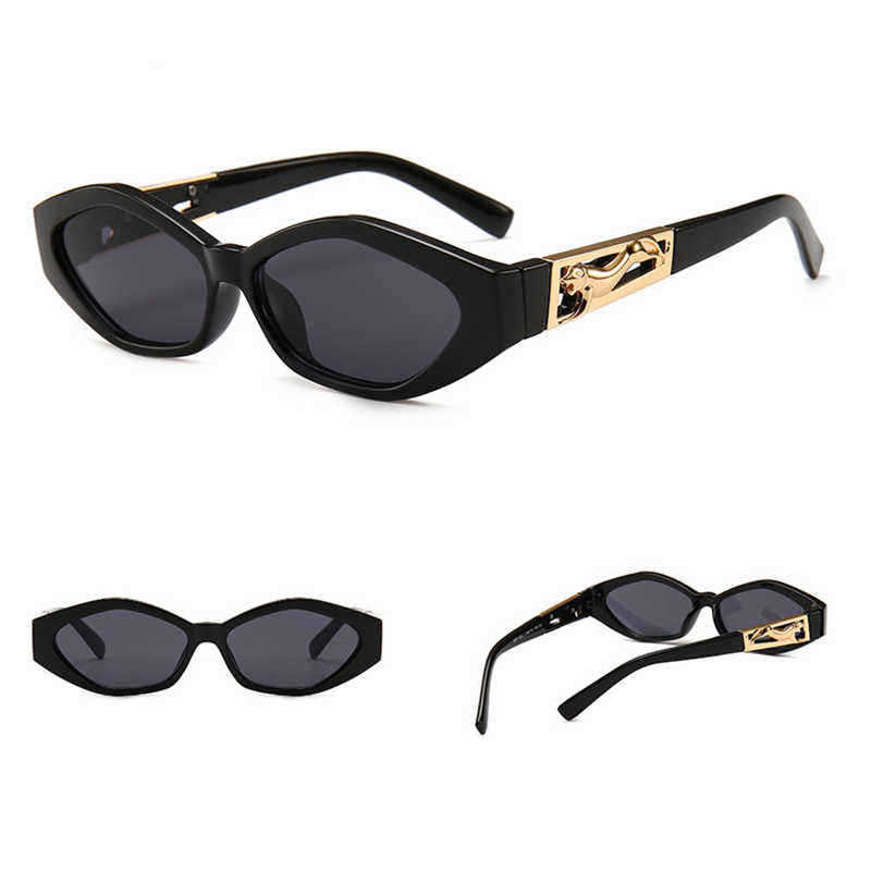 Unisex-Angular-Cat-Eye-Sunglasses-Legs-Jumping-Cheetah-Gold-Decorative-Sunglasses-1353970