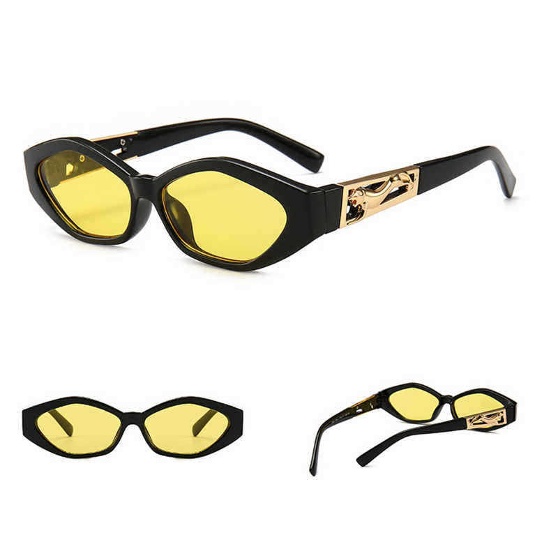 Unisex-Angular-Cat-Eye-Sunglasses-Legs-Jumping-Cheetah-Gold-Decorative-Sunglasses-1353970