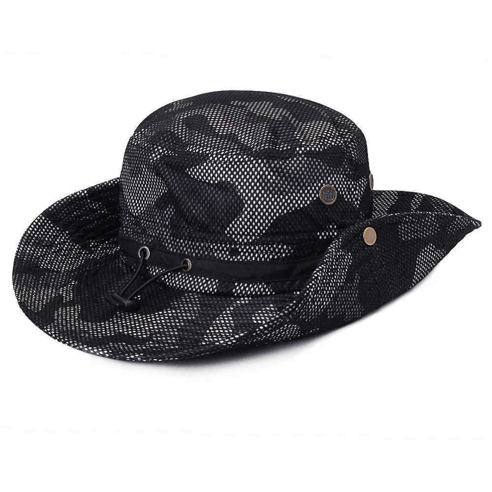 Unisex-Collapsible--Breathable-Outdoor-Adventure-Bucket-Hat--Mountaineering-Hat-Sunshade-Fishing-Cap-1443547