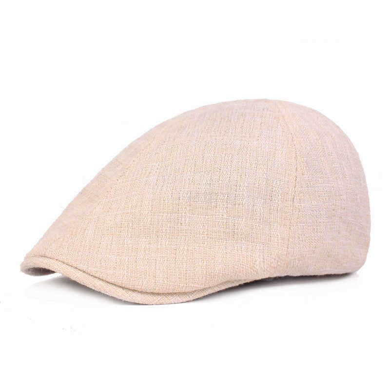 Unisex-Cotton-And-Linen-Beret-Caps-Forward-Caps-Outdoor-Travel-Hats-Solid-Berets-1517967