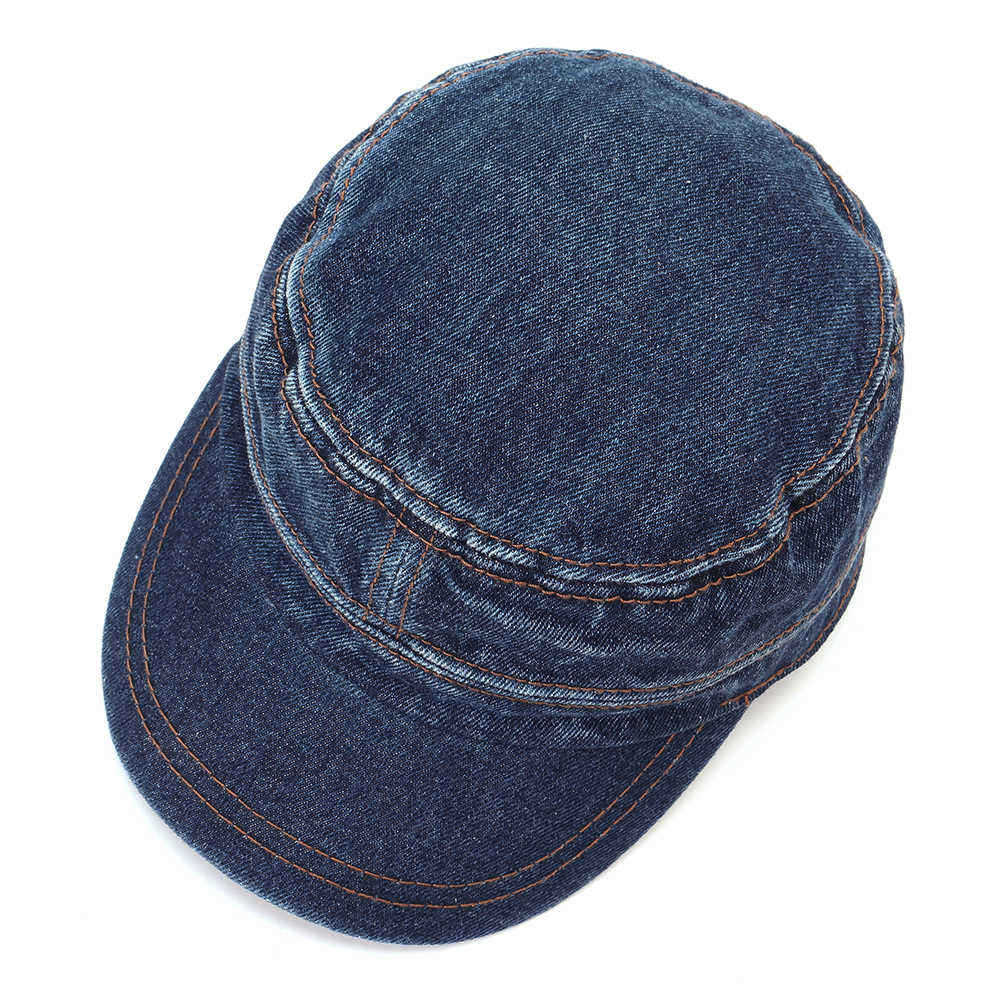 Unisex-Denim-Vintage-Flat-Hats-Outdoor-Sport-Army-Hat-Adjustable-Baseball-Caps-1512670