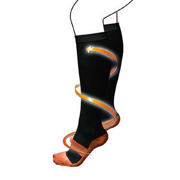 Unisex-Elastic-Sports-Breathable-Compression-Socks-Outdoor-Running-Pressure-Hose-Socks-Ankle-Support-1190986