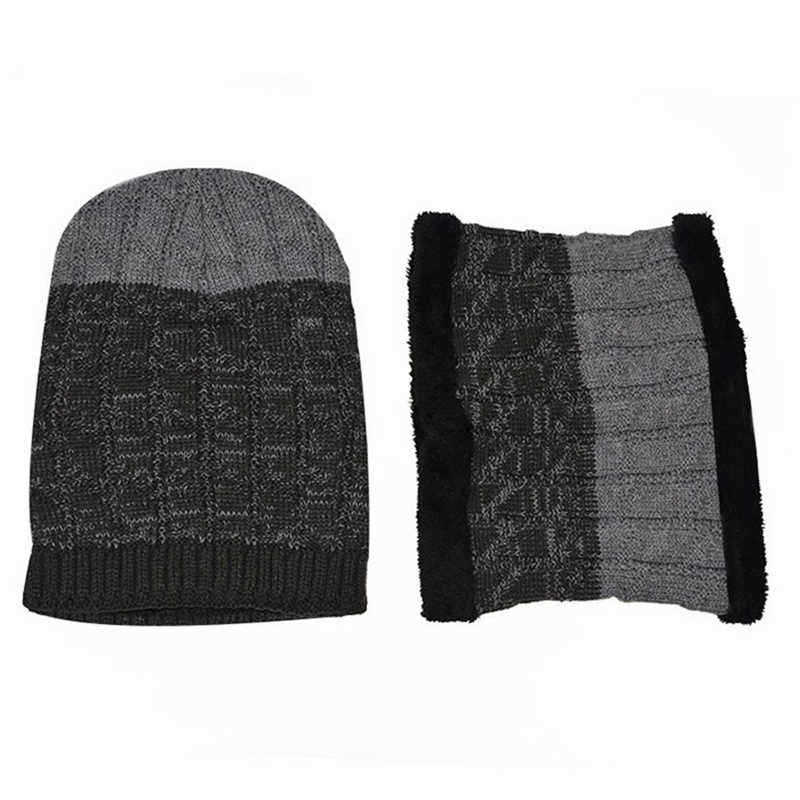 Unisex-Fleece-Liner-Thickened-Warm-Scarf-Plus-Hat-Set-Outdoor-Windproof-Piece-Unit-1371928