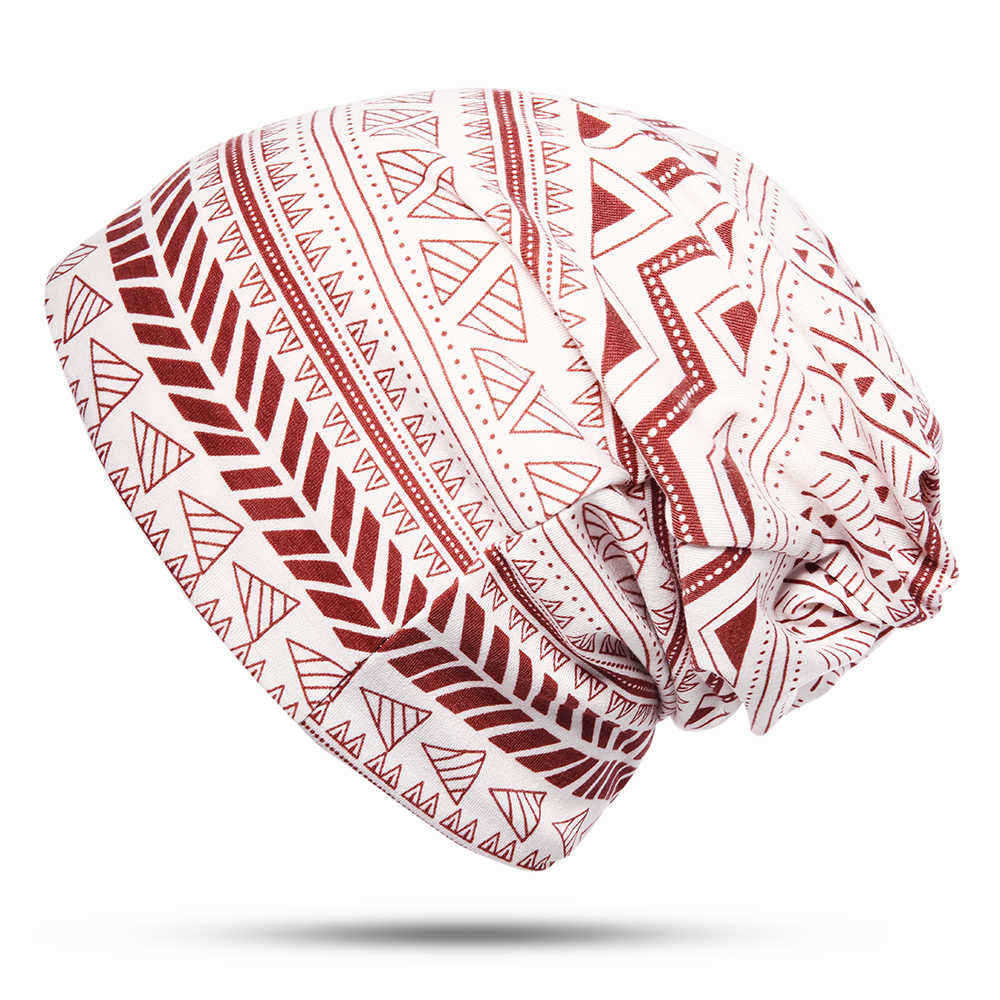 Unisex-Geometric-Pattern-Print-Headscarf-Beanie-Multi-purpose-Headband-Scarf-Cap-1394605