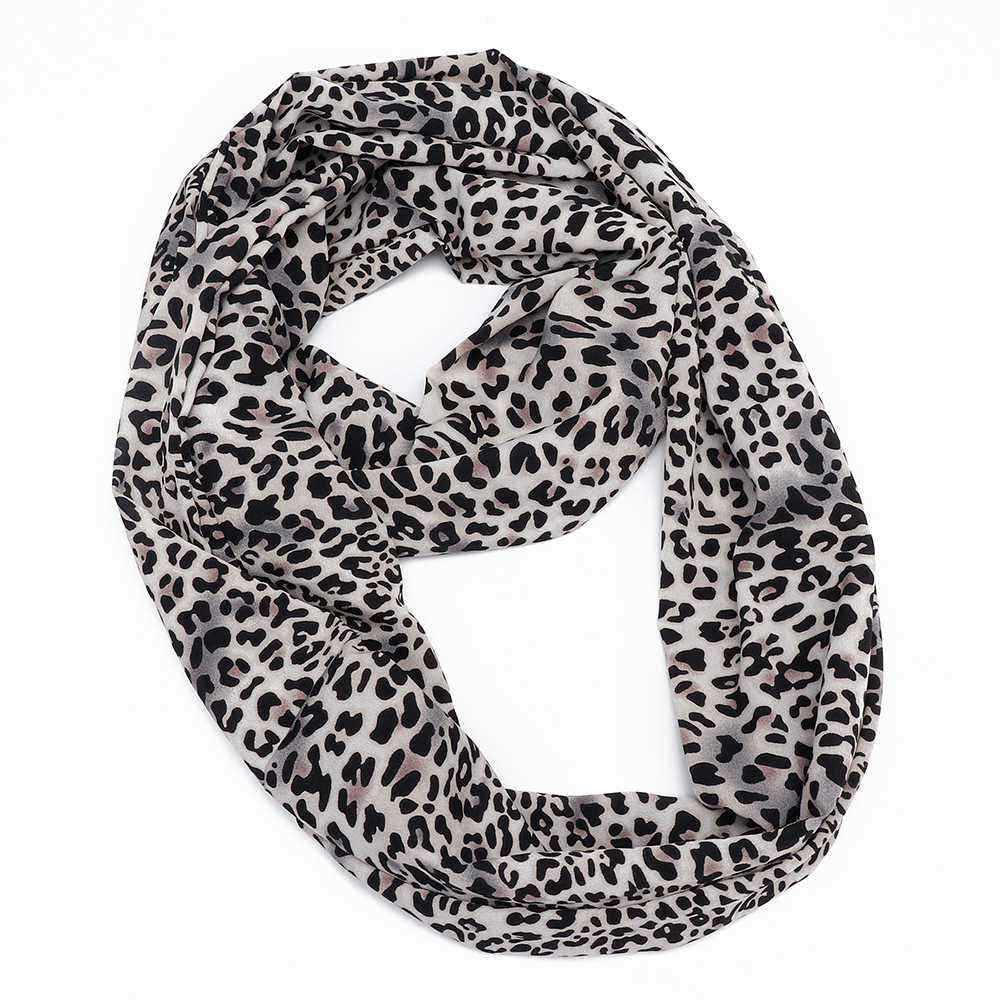 Unisex-Hidden-Zipper-Pocket-Flower-Print-Round-Scarf-Neck-Warmer-1377638