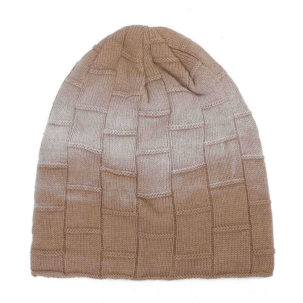 Unisex-Knit-Beanie-Hat-Gradient-Dyeing-Headgear-Warm-Earmuffs-Pile-Cap-1382424