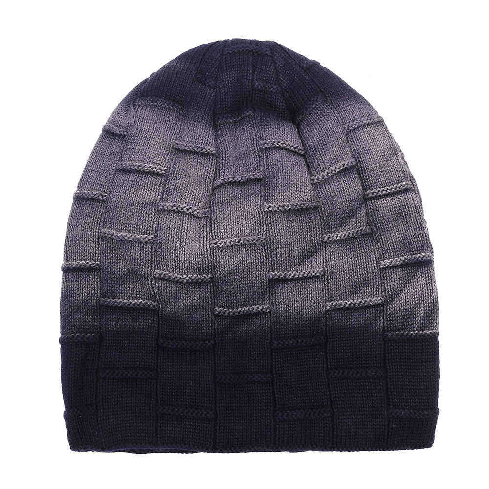 Unisex-Knit-Beanie-Hat-Gradient-Dyeing-Headgear-Warm-Earmuffs-Pile-Cap-1382424