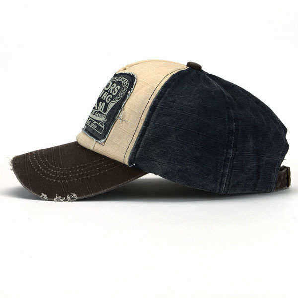 Unisex-Patch-Colorblock-Cap-Washable-Old-Baseball-Cap-Breathable-Cotton-Sun-Hat-1471720