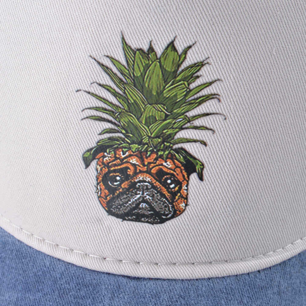 Unisex-Pineapple-Baseball-Cap-Washed-Cap-Studded-Hip-Hop-Cap-1495515