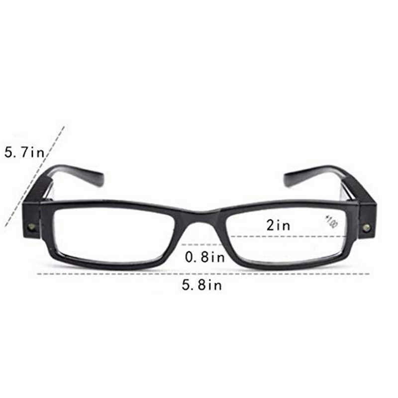 Unisex-Rimmed-Reading-Glasses-Eyeglasses-Spectacal-With-LED-Light-Diopter-Magnifier-1486714