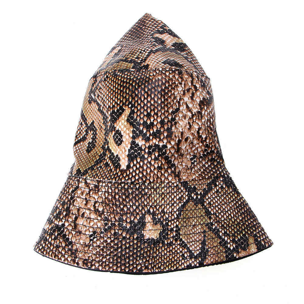 Unisex-Snake-Pattern-Bucket-Hat-Double-sided-Bucket-Hat-Wearable-Sun-Shade-Fisherman-Hat-1501699