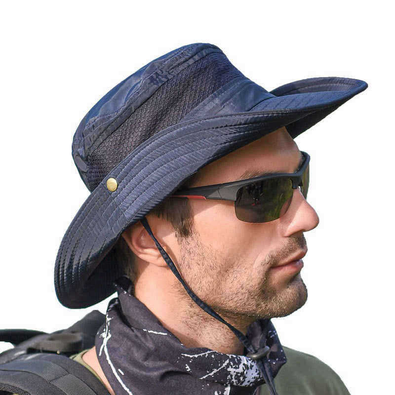 Unisex-Summer-Visor-Bucket-Hat-Fisherman-Hat-Outdoor-Climbing-Breathable-Sunscreen-Cap-1454360