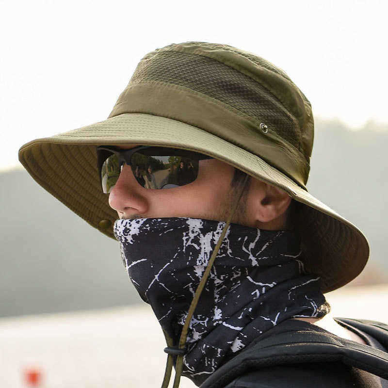 Unisex-Summer-Visor-Bucket-Hat-Fisherman-Hat-Outdoor-Climbing-Breathable-Sunscreen-Cap-1454360