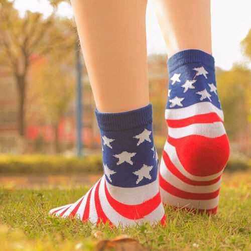 Unisex-Tube-Socks-Casual-Crew-Ankle-American-USA-Star-Flag-Stripes-Glory-Socks-940462