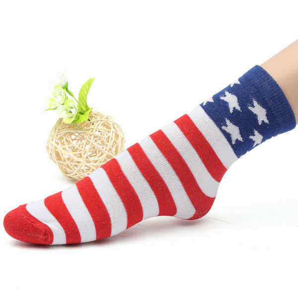 Unisex-Tube-Socks-Casual-Crew-Ankle-American-USA-Star-Flag-Stripes-Glory-Socks-940462