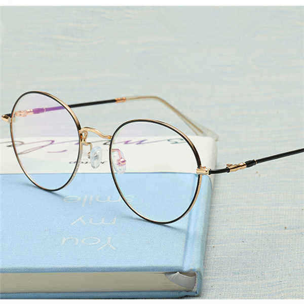 Unisex-Ultralight-Radiation-Protection-Eyeglasseess-Round-Oval-Metal-Rim-Vintage-Lens-Glasses-1132684