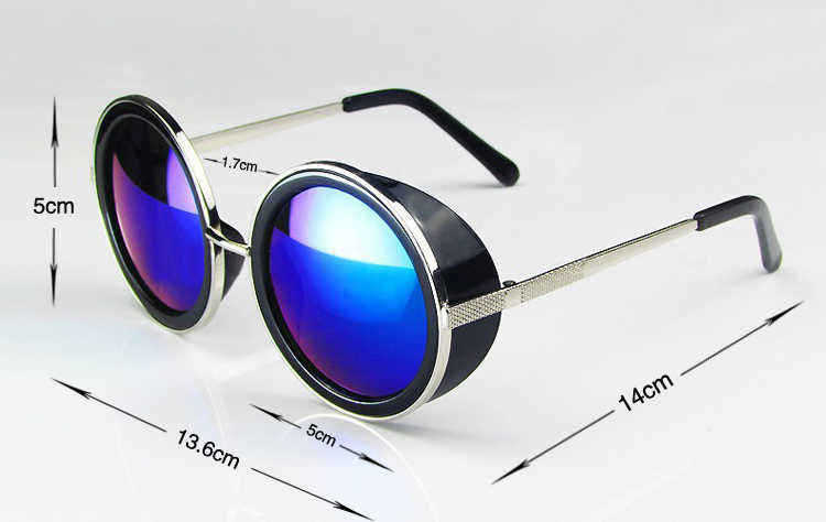 Unisex-Vintage-UV400-Sunglasses-Steampunk-Round-Mirror-Lens-Glasses-969524