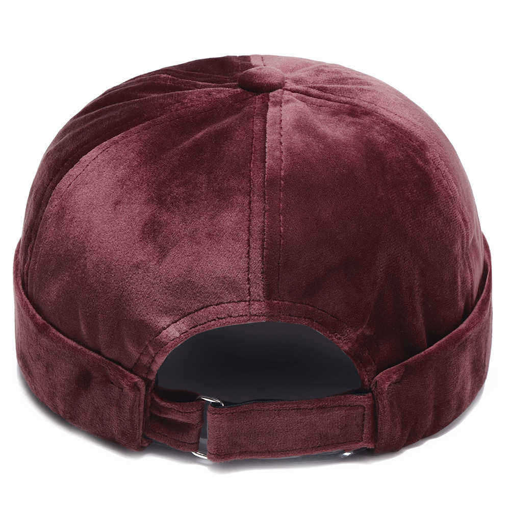 Unisex-Warm-Velvet-Brimless-Hats-Street-Vintage-Chic-Sailor-Cap-1348943