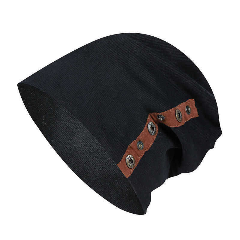 Unisex-Winter-Buckled-Pleated-Pile-Cap-Outdoor-Sports-Cotton-Riding-Beanie-1363000