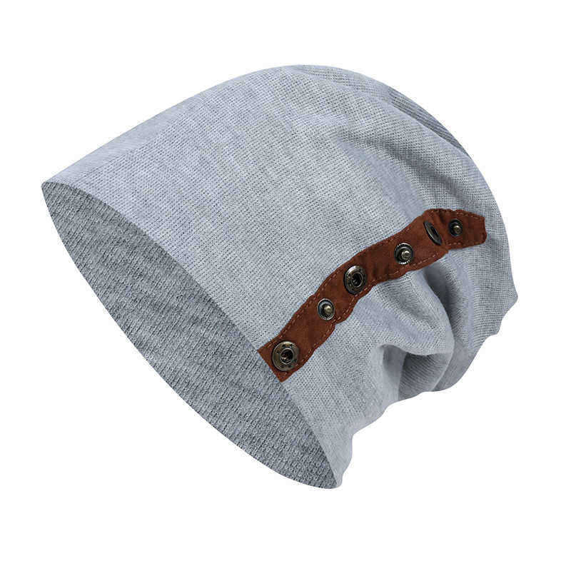 Unisex-Winter-Buckled-Pleated-Pile-Cap-Outdoor-Sports-Cotton-Riding-Beanie-1363000