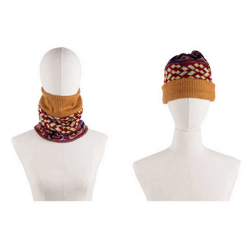 Unisex-Winter-Dual-Use-Adjustable-Print-Cotton-Beanie-Hat-Neck-Warmer-1379788